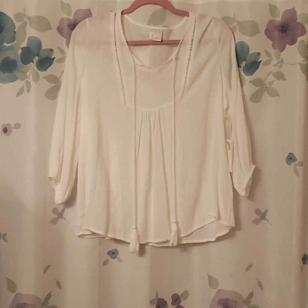 Boho Tassel tie top